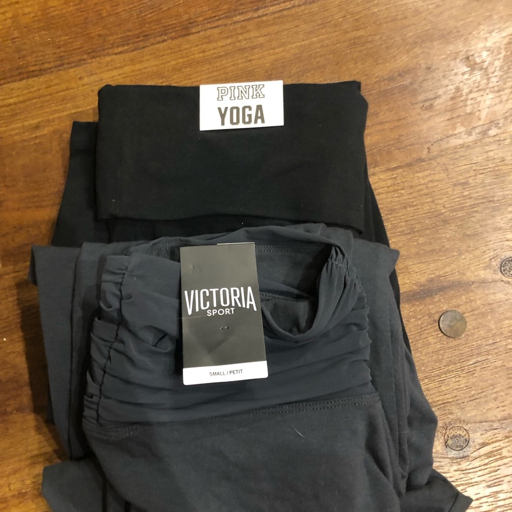 2 pairs net pink yoga pants. Reposhing